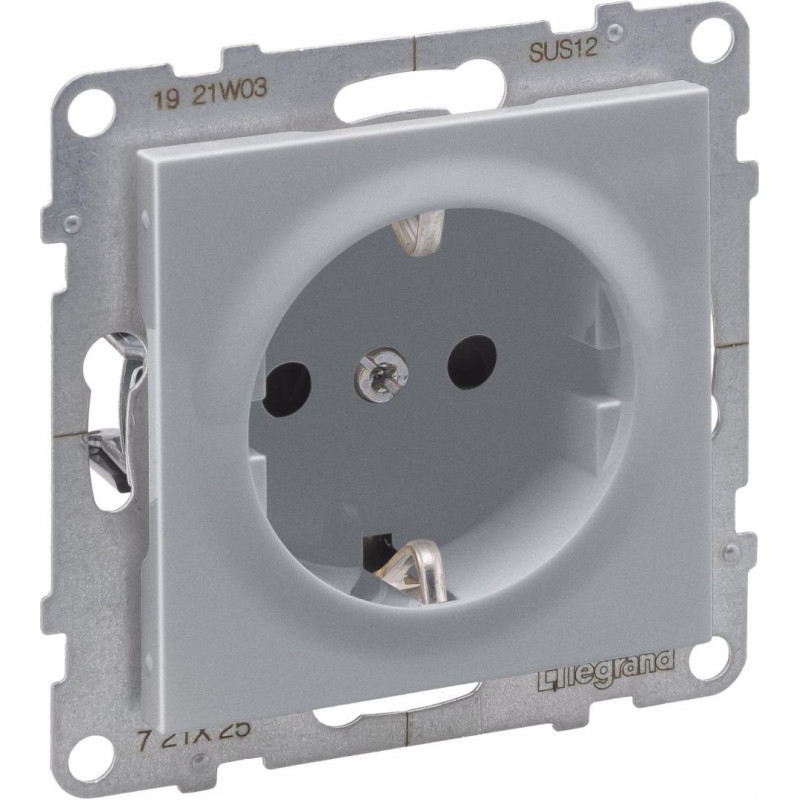 SUNO alumīnija Rozete, 2P+E (skrūvju termināls)