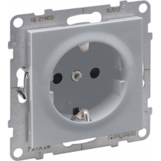 SUNO alumīnija Rozete, 2P+E ar bērnu aizsardzību (skrūvju termināls)