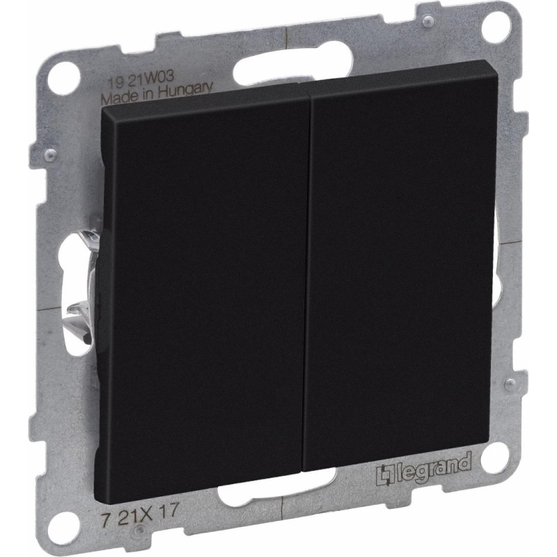 SUNO melns Tasterslēdzis 1+1