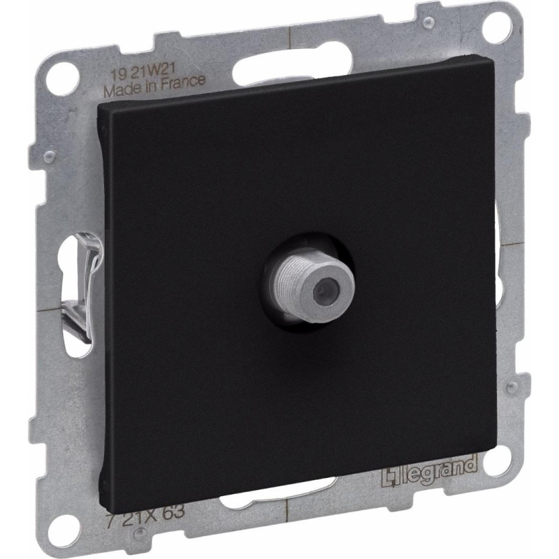 SUNO melns Rozete TV/SAT (F konektors) (STAR)