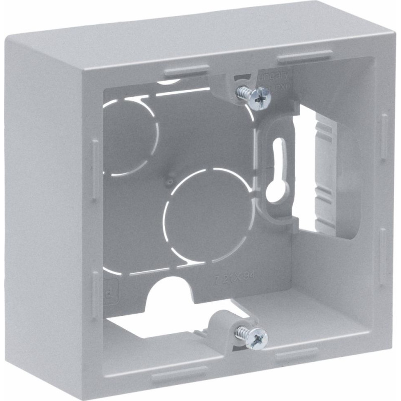 SUNO alumīnija Kārba virs apmetuma 1 vietīgs