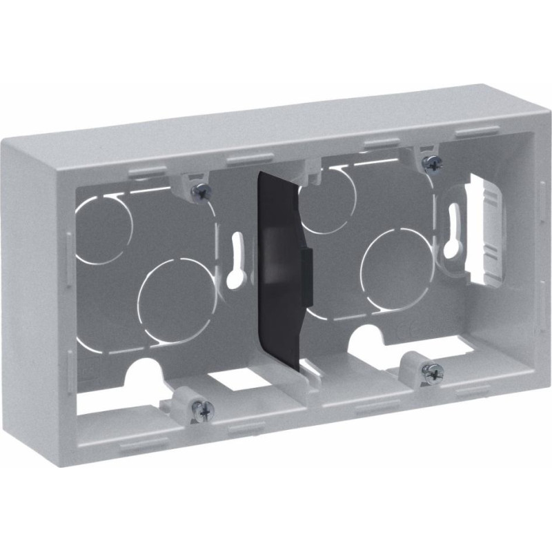 SUNO alumīnija Kārba virs apmetuma 2 vietīgs