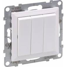 SUNO balts Slēdzis 1+1+1