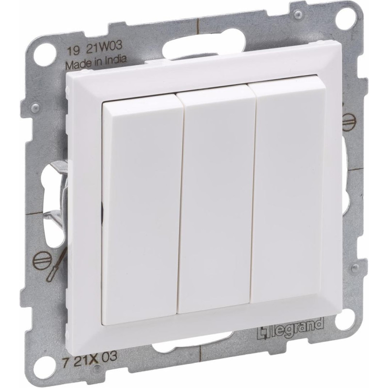 SUNO balts Slēdzis 1+1+1