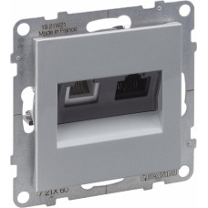 SUNO alumīnija Rozete RJ11 + RJ45