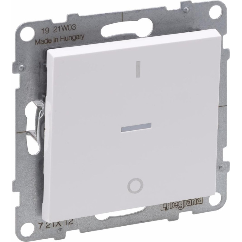 SUNO balts Slēdzis 2 polu ar indikāciju