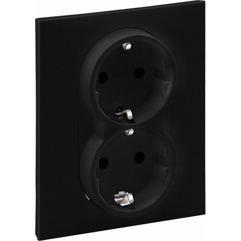 SUNO melns Dubultā rozete 2P+E