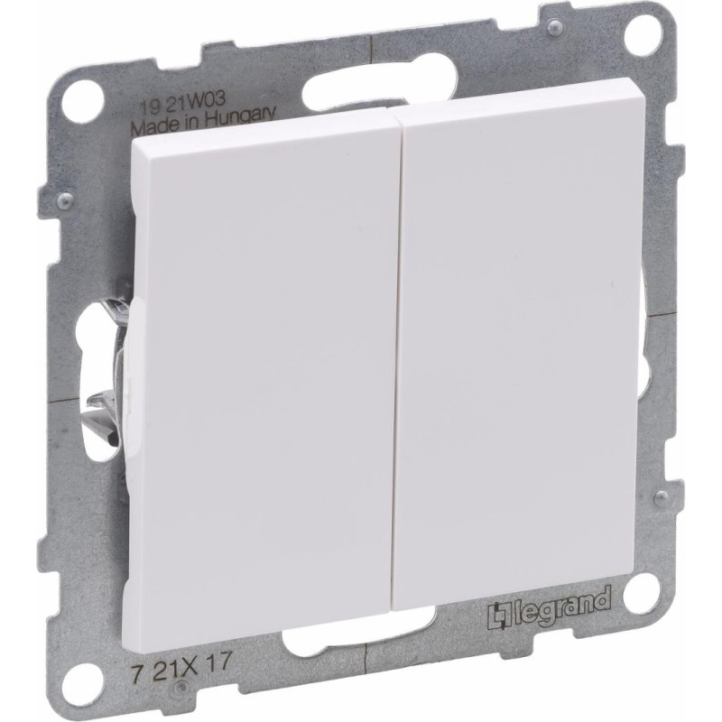 SUNO balts Tasterslēdzis 1+1