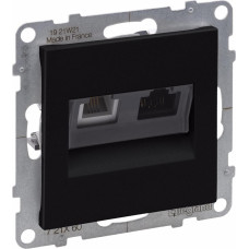 SUNO melns Rozete RJ11 + RJ45