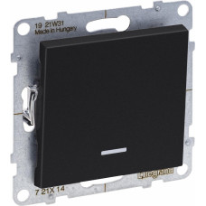 SUNO melns Slēdzis 16A ar indikāciju