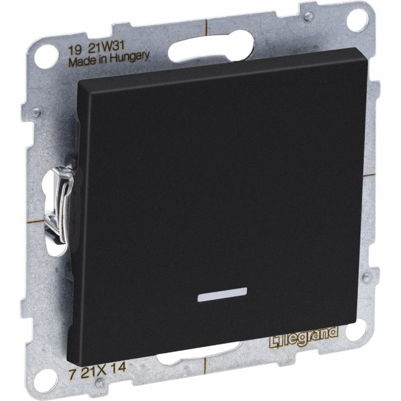 SUNO melns Slēdzis 16A ar indikāciju