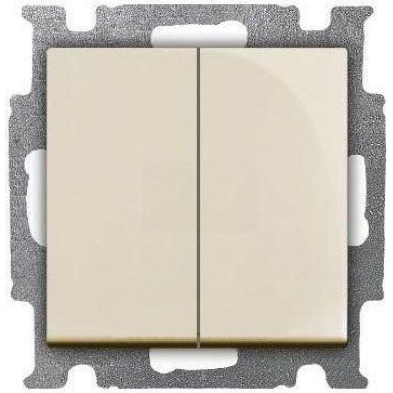 Basic55 bēšs Slēdzis 1+1