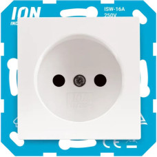 ION Industries V1/J1/D1 Balta Rozete 2P ar bērnu aizsardzību