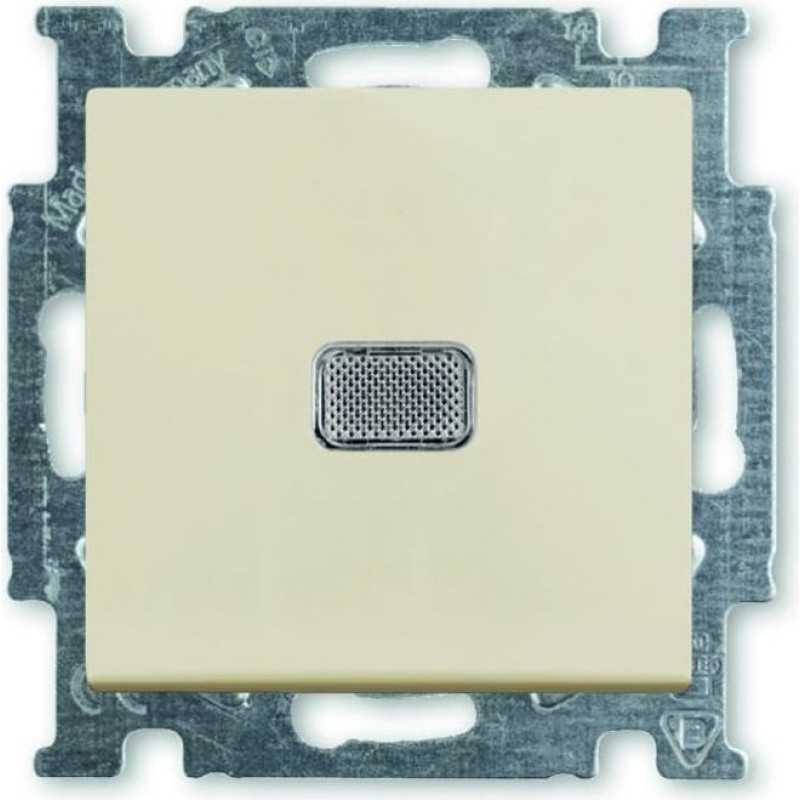 Basic55 bēšs Tasterslēdzis ar kontroles indikāciju