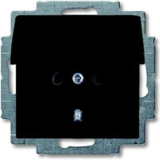 Basic55 chateau-black Rozete 2P+E, ar vāciņu IP20