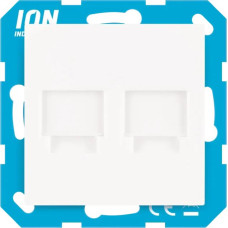 ION Industries V1/J1/D1 Balts Centrālā plate Modulāriem konektoriem 2 vietīga