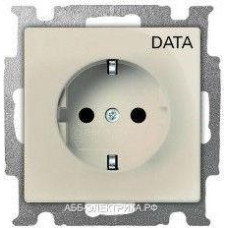 Basic55 bēšs Rozete 2P+E, ar 