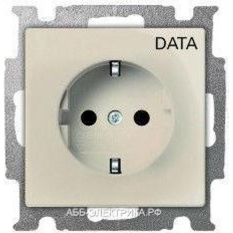 Basic55 bēšs Rozete 2P+E, ar 