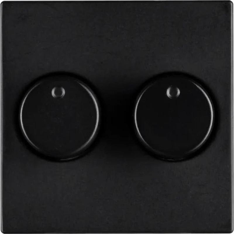 ION Industries V1/J1/D1 Melna matēta Centrālā plate Duo dimmerim