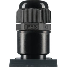 ION Industries Melns Kabeļu ievads M20 ar kabeļu spriegotāju 7–12 mm