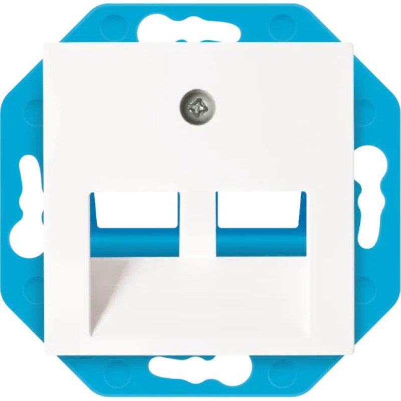 ION Industries E1 Balts Centrālā plate Modulāriem konektoriem 30° 2 vietīga