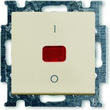 Basic55 bēšs Divpolu slēdzis 20A ar kontroles indikāciju