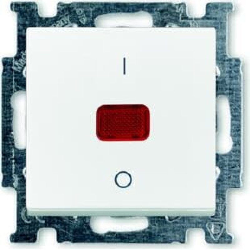 Basic55 balts Divpolu slēdzis 20A ar kontroles indikāciju