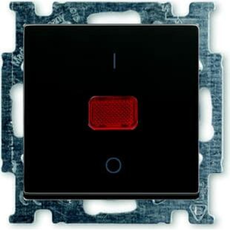 Basic55 chateau-black Divpolu slēdzis 20A ar kontroles indikāciju