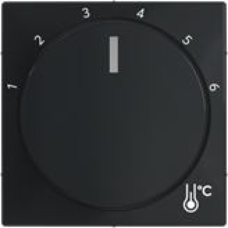 Basic55 chateau-black Centrālā plate termoregulātoram