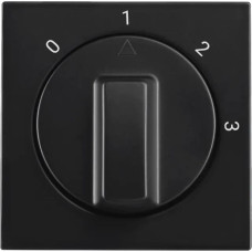ION Industries V1/J1/D1 Melna matēta Centrālā plate Rotējamam 3 pozīciju slēdzim