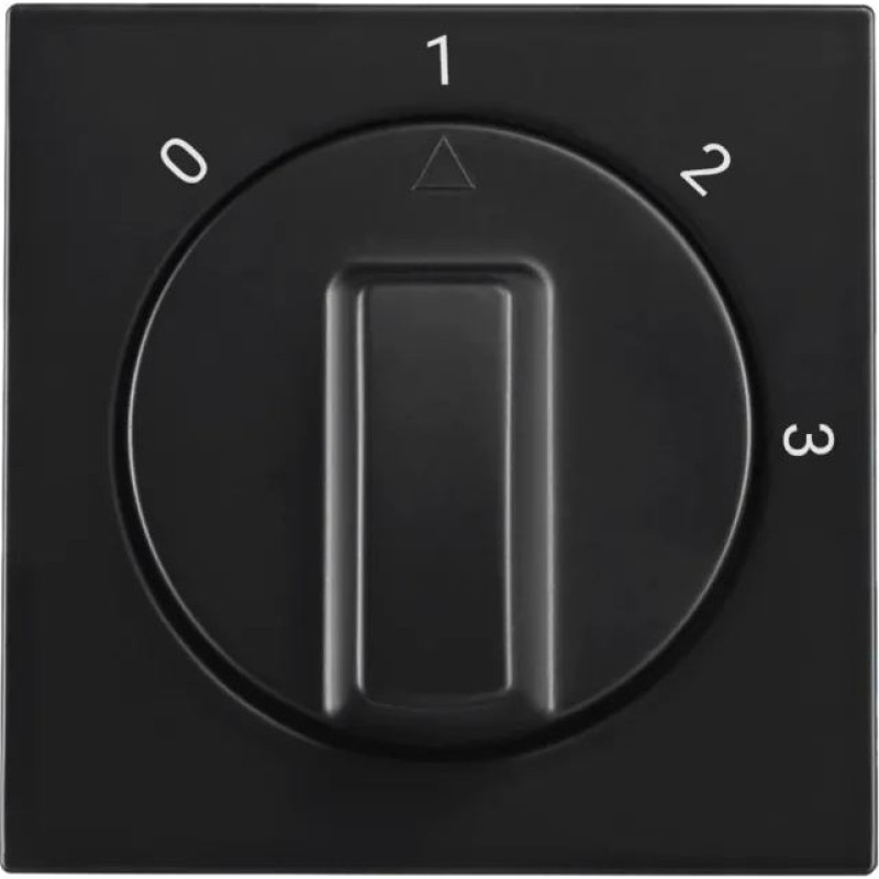 ION Industries V1/J1/D1 Melna matēta Centrālā plate Rotējamam 3 pozīciju slēdzim