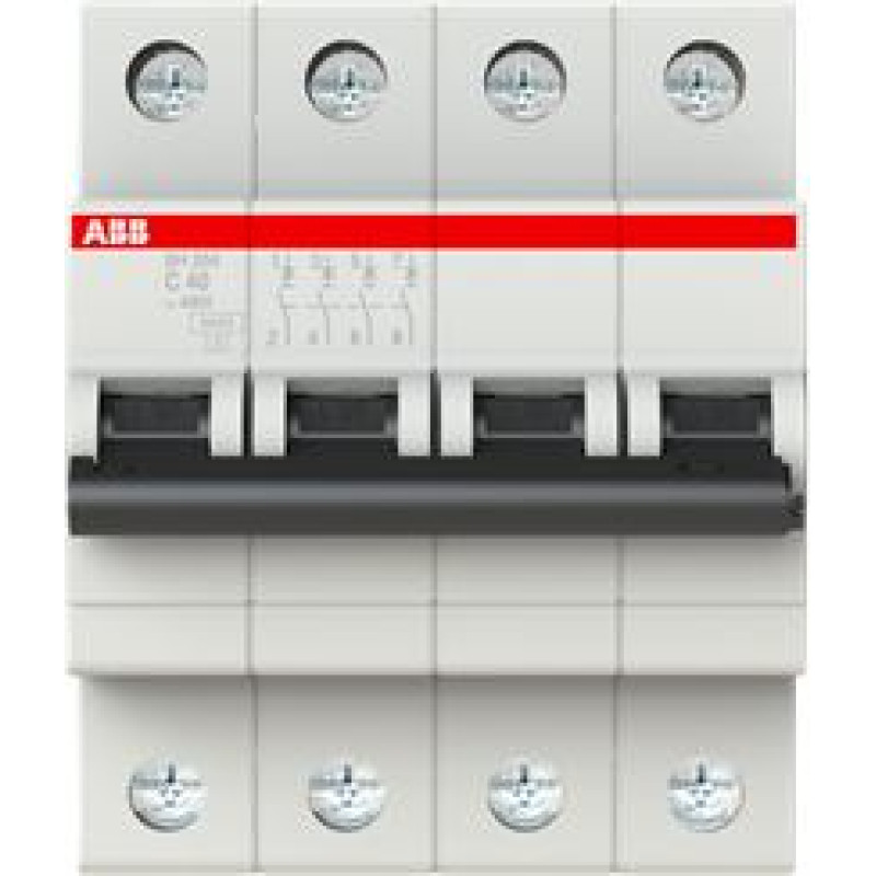SH204-C40 Automātslēdzis - 4P - 40A - C - (AC) 6 kA