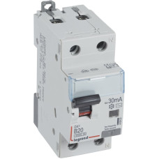 Kombinēts noplūdes automātslēdzis DX3 - 1P+N - B20 - 6kA - 30mA - AC tips