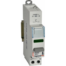 Vadības slēdzis CX3 - 1 NO kontakts ar zaļu LED indikatoru - 100/400 V~ - 250 V~ - 20 A - 1 modulis