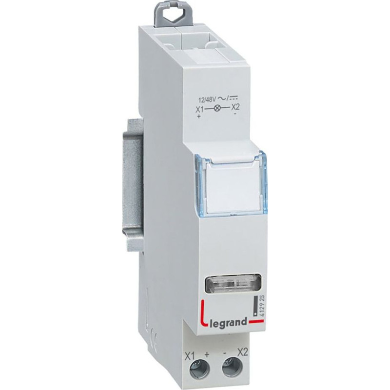 LED indikators - balts - 12/48 V AC/DC - 1 modulis