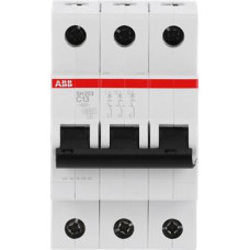 SH203-C13 Automātslēdzis - 3P - 13A - C - (AC) 6 kA