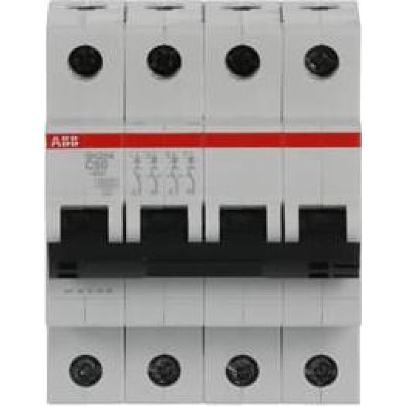 SH204-C50 Automātslēdzis - 4P - 50A - C - (AC) 6 kA