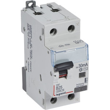 Kombinēts noplūdes automātslēdzis DX3 - 1P+N - B25 - 6kA - 30mA - AC tips