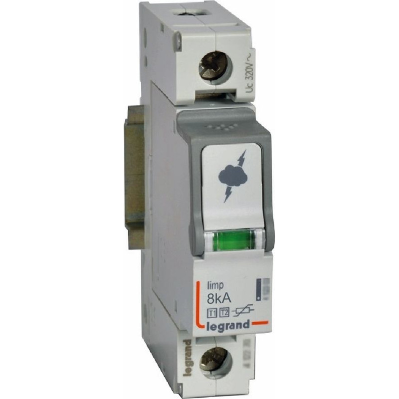 Pārsprieguma novadītājs - BPA - T2 - 20 kA - 3P+N - neitrāle pa labi - ar bojājuma signalizāciju