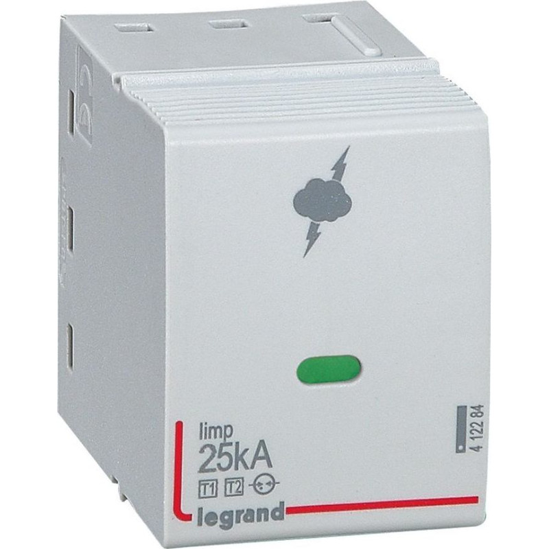 Spraudņveida rezerves modulis Pārsprieguma aizsardzība - T1+T2 - 25 kA/polam