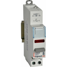 Vadības slēdzis CX3 - 1 NC kontakts ar sarkanu LED indikatoru - 100/400 V~ - 250 V~ - 20 A - 1 modulis