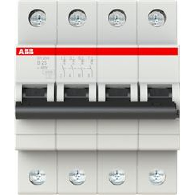 SH204-B25 Automātslēdzis - 4P - 25A - B - (AC) 6 kA
