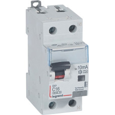 Kombinēts noplūdes automātslēdzis DX3 - 1P+N - C16 - 10kA - 10 mA - A tips - N labajā pusē