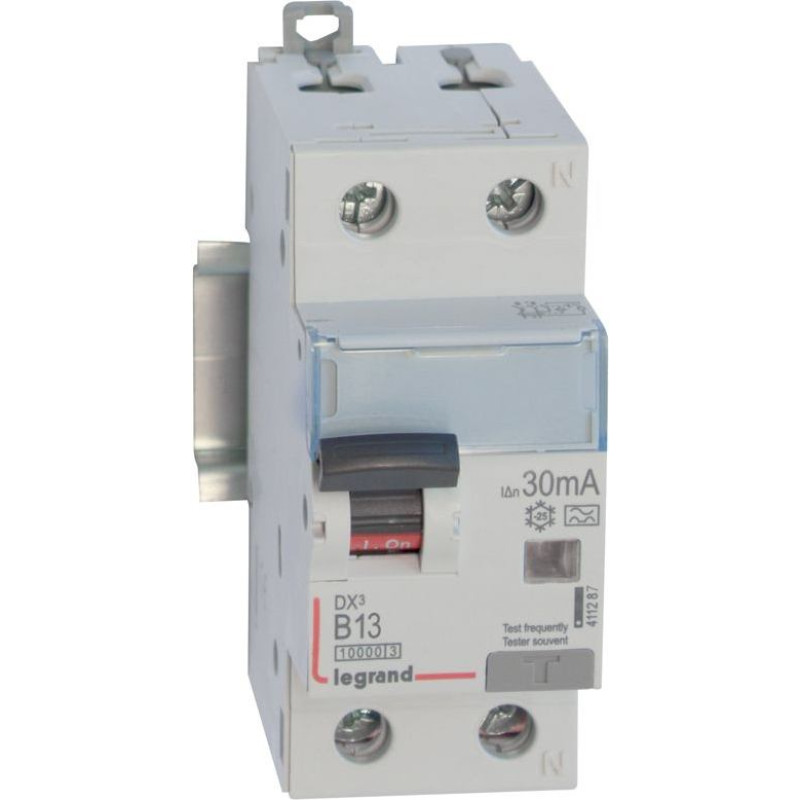 Kombinēts noplūdes automātslēdzis DX3 - 1P+N - B13 - 10kA - 30mA - A tips