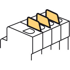 Izolējošais aizsegs MCB-DX3 — 1 modulis uz polu
