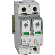 Pārsprieguma novadītājs - BPA - T2 - 40 kA - 1P+N - neitrāle pa labi - ar bojājuma signalizāciju