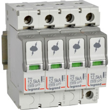 Pārsprieguma aizsardzības ierīce - galvenā sadales skapja aizsardzībai - T1+T2 - Iimp 12,5 kA/polam - 4P