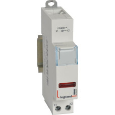 LED indikators - sarkans - 110/400 V~ - 1 modulis