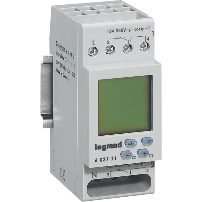 MicroRex D22 Plus digitālais laika slēdzis - 2 kanāli - angļu versija