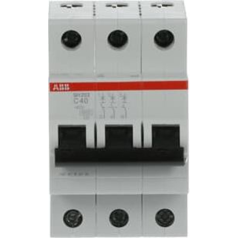 SH203-C40 Automātslēdzis - 3P - 40A - C - (AC) 6 kA